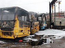 МЧС опубликовало свою версию пожара в автобусном парке
