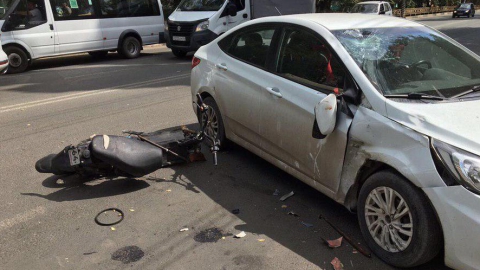 В Энгельсе водитель скутера пострадал от встречи с «Солярисом» 
