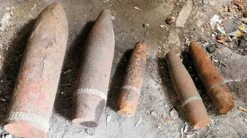Сегодня в Балашове опять нашли артиллерийские снаряды