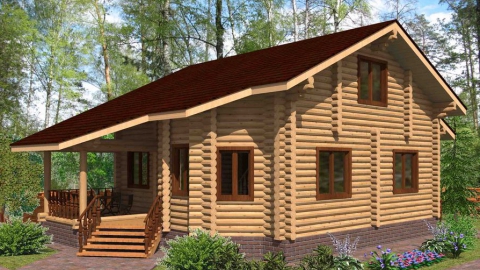 Закажите строительство бревенчатого дома по типовому или индивидуальному проекту на 300 000 рублей дешевле