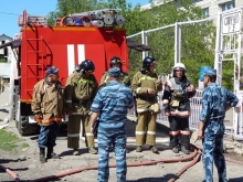Майор Кукурудза провел пожарные учения в ИК-7