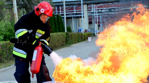 На Балаковской АЭС соревновались добровольные пожарные дружины