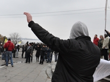 На "Русском марше" читали стихи под контролем полиции