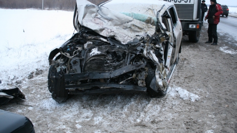 В аварии на трассе погиб водитель "Тойоты"