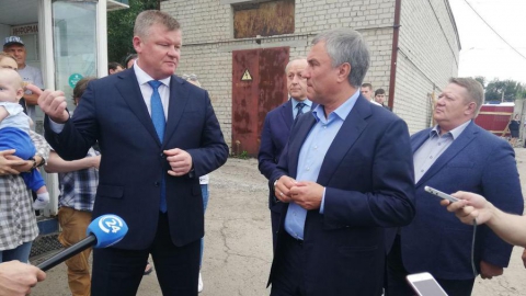 Вячеслав Володин посетил стадион "Волга"