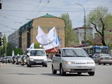 "Ростелеком" устроил автопробег в честь празднования Дня Победы