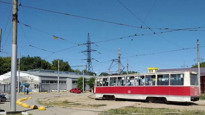 Трамвай № 9 встал в 1-м Пролетарском поселке