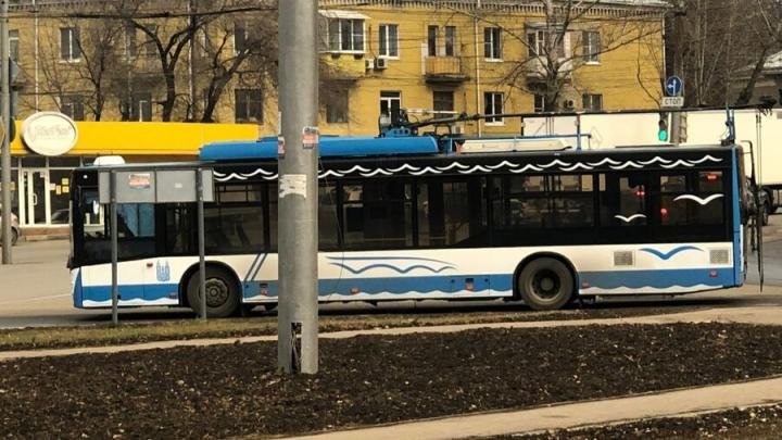В Саратове прервано движение троллейбуса по маршруту №7