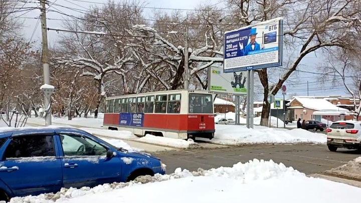 В Поливановке встал трамвай № 6