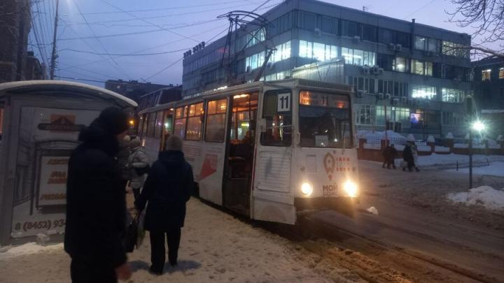 В Саратове прервано движение четырех трамвайных маршрутов