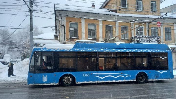 Из-за дорожных работ прервано движение троллейбуса №109