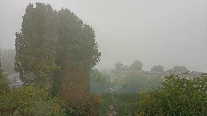 В Саратове туман и дождь