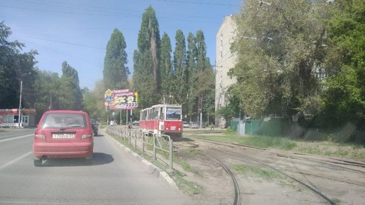 В Октябрьском районе Саратова остановились трамваи № 10
