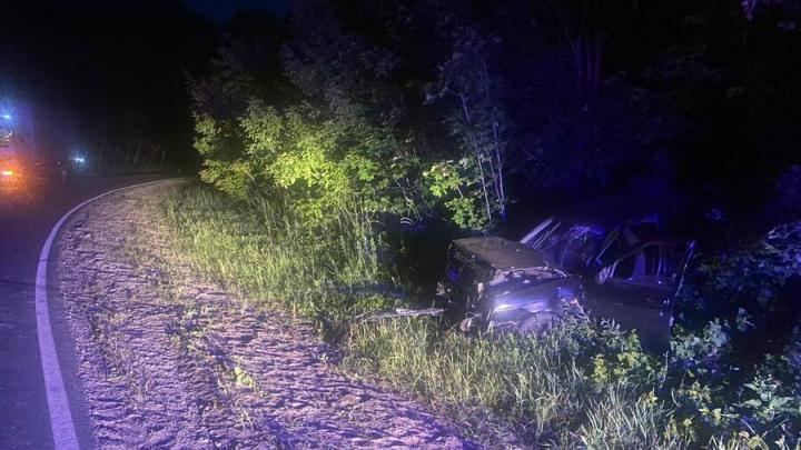 Водитель "Приоры" пострадал в ночном ДТП с "Мерседесом" в Хвалынском районе