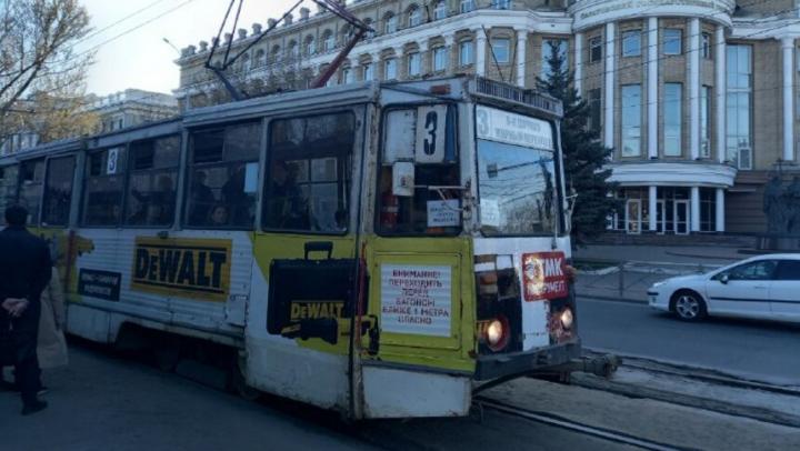 В Саратове остановилось движение трамваев 3-го маршрута