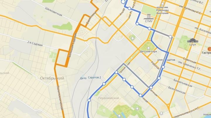 В Саратове изменится схема движения троллейбусного маршрута №16