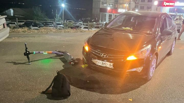 Автоледи на иномарке сбила юношу на самокате в Заводском районе Саратова