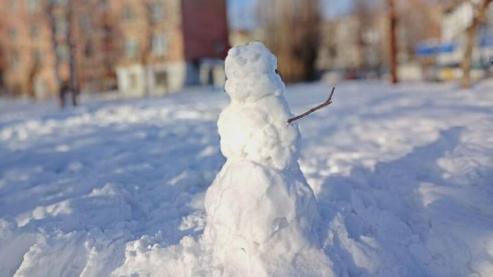 В Саратове мороз со снегом