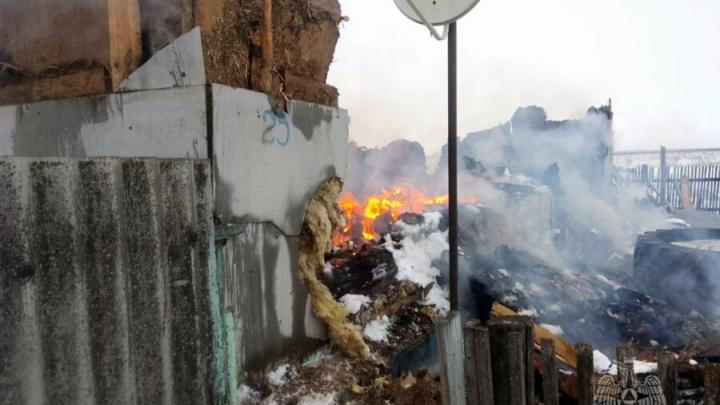 Пожар в саратовском селе: дочь спаслась, отец погиб