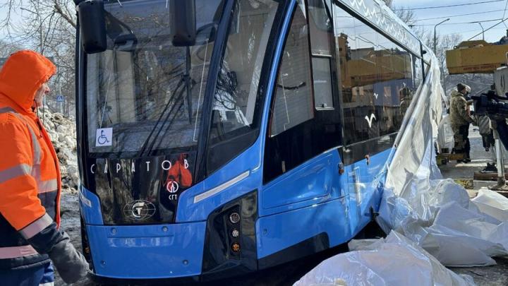 В Саратов привезли первый скоростной трамвай «Богатырь»