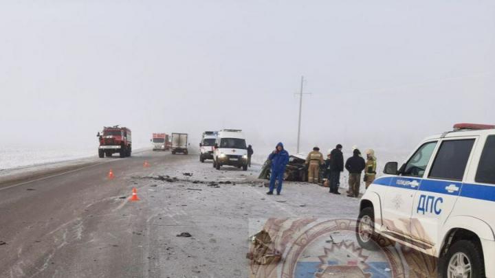 Водитель иномарки погиб в ДТП с грузовиком в Марксовском районе
