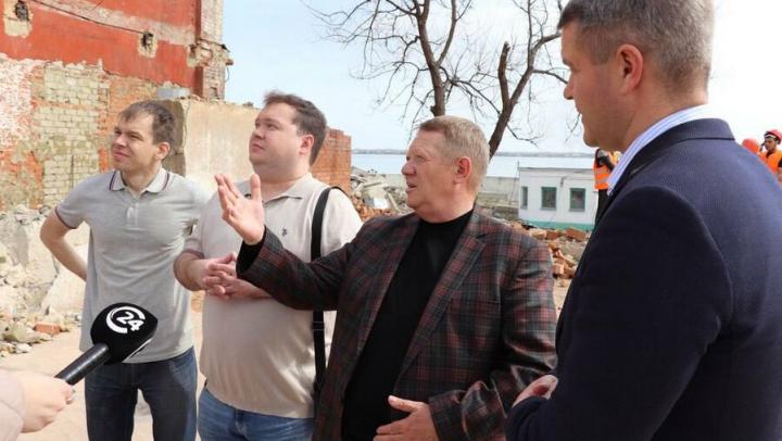 Панков: В Саратове продолжается реконструкция административного здания мельницы Рейнеке