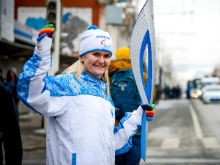 Сотрудница "Ростелекома" приняла участие в саратовской Паралимпийской эстафете