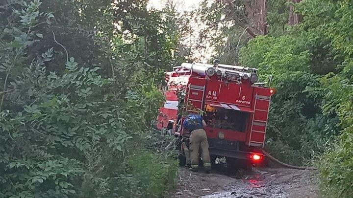 В Энгельсском районе сгорел нежилой дом