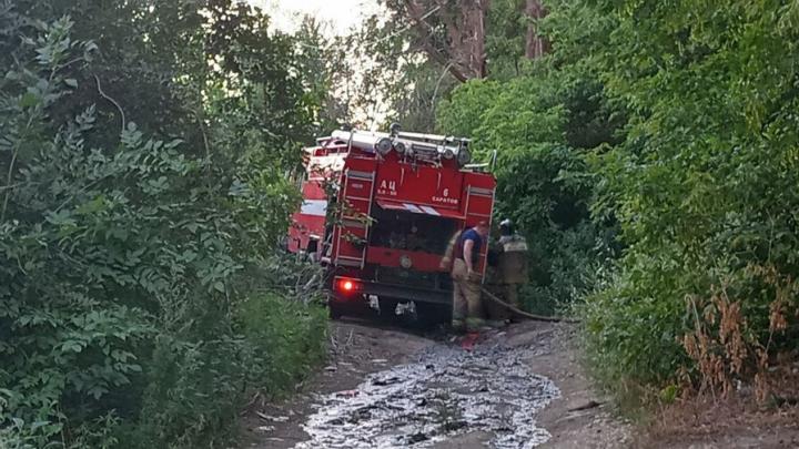 В Балашове потушили пожар в пятиэтажке