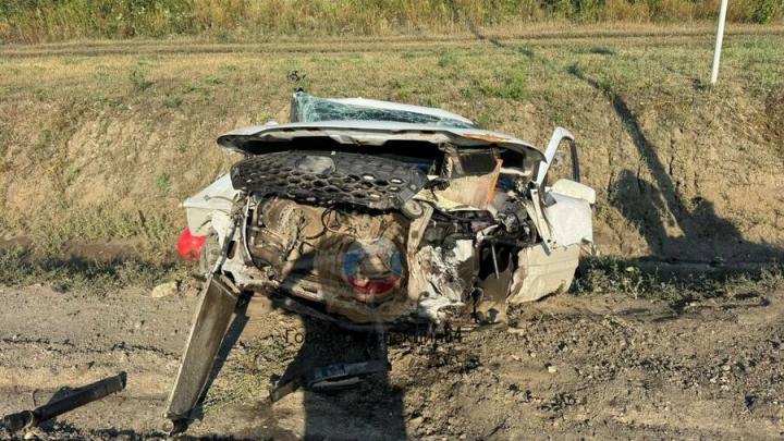 Водитель пострадал в ДТП на трассе под Саратовом