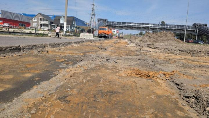 В Саратове ремонтируют дорогу на дублере Вольского тракта 