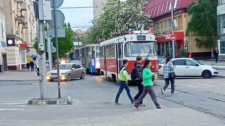 В Саратове сломался состав на трамвайном маршруте № 10