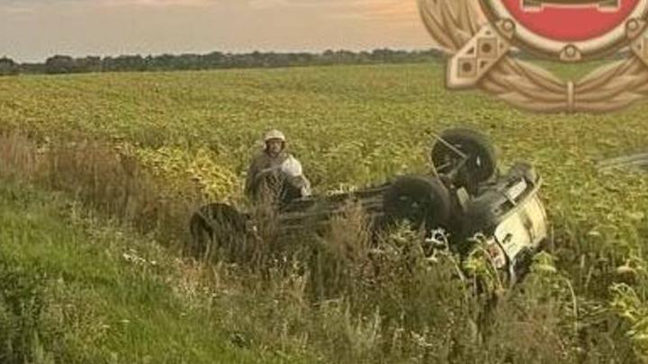 Водитель перевернувшейся 