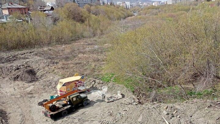 В Глебучевом овраге горел нежилой деревянный дом