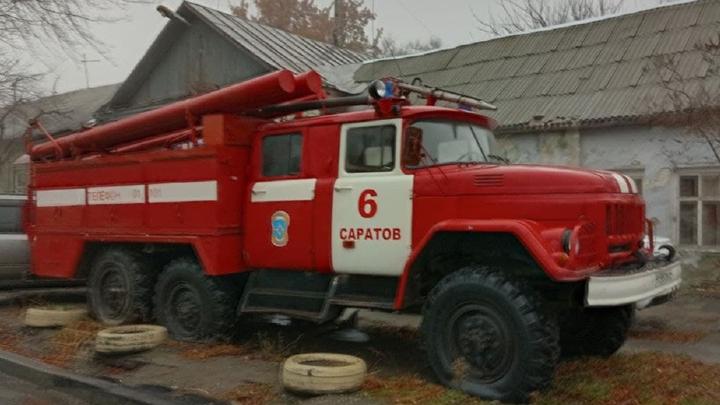 В Вольске ранним утром горел деревянный дом