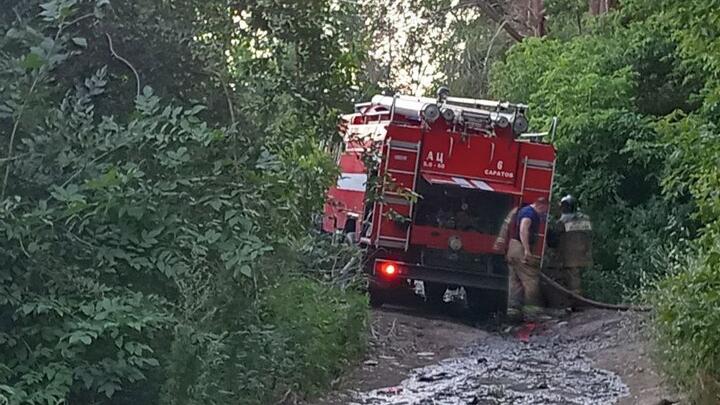 В Саратове горела расселенная пятиэтажка