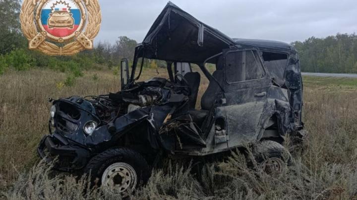 Ночью у саратовского села перевернулся 15-летний подросток на УАЗе