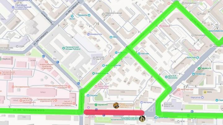 В Саратове закроют часть улицы Чернышевского