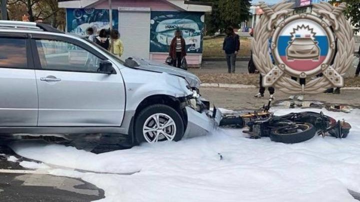Юный байкер попал в аварию в Балашове
