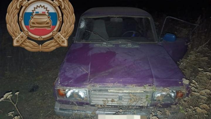 Юный водитель перевернул 