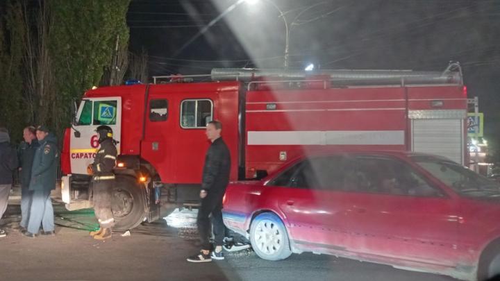 Пожарная машина попала в ДТП у 