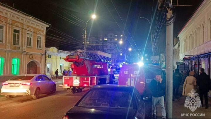 В Саратове горело кафе на Московской