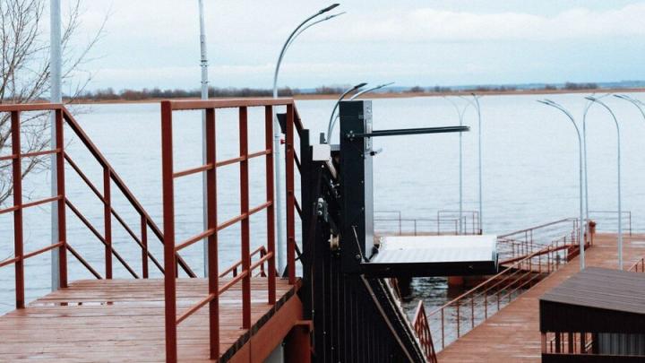 В селе Синенькие завершили реконструкцию причала