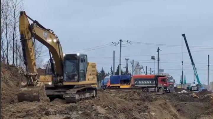 На стройке путепровода на Сокурском тракте будут использовать подогрев