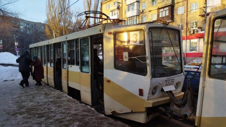 В Саратове прервано движение трамвая №3