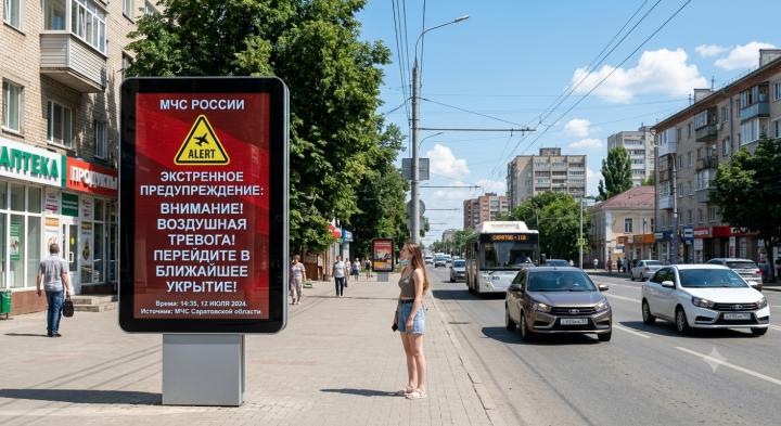 Экстренное предупреждение РСЧС: жителей Саратовской области призвали пройти в укрытия из-за угрозы БПЛА Экстренное предупреждение РСЧС: жителей Саратовской области призвали пройти в укрытия из-за угрозы БПЛА