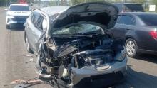 В Балакове водитель Nissan въехал в МАЗ и попал в больницу