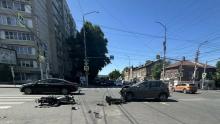 В Саратове мотоциклист пострадал в ДТП с иномаркой