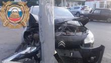 В Саратове молодой водитель сбил пешехода и врезался в столб