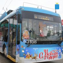  Троллейбус с Дедом Морозом свяжет Саратов и Энгельс в новогодние праздники